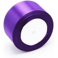 thumbnail image 2 of 2 inches 25 Yards Purple Satin Ribbon Perfect for Wedding, Gift Wrapping, 2 of 3