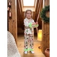 thumbnail image 5 of RUINIXCW Kids Toddler Baby Girl Boy Christmas Silk Stain Pajamas Set Spring Fall Winter PJS Sleepwear Long Sleeve Button Down Shirt Tops Pants Set, 5 of 9