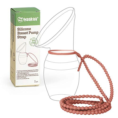 Haakaa Silicone Strap Suitable for Gen.1/2/3 Haakaa Manual Breast Pump Prevent Breast Pump from Falling Off During Use (Rust Color) -1pc