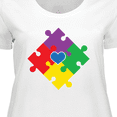 thumbnail image 4 of Inktastic Autism Awareness Month Puzzle Women's Plus Size T-Shirt, 4 of 5