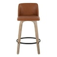 thumbnail image 6 of LumiSource White Toriano 26" Fixed-Height Counter Stool - Set of 2, 6 of 10