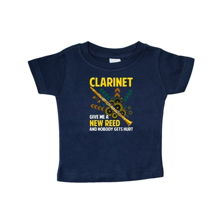 

Inktastic Clarinet Funny Reed Joke Clarinetist Gift Gift Baby Boy or Baby Girl T-Shirt