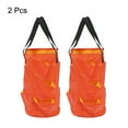 thumbnail image 3 of Uxcell 3 Gallon Hanging PE Strawberry Grow Bag with 10 Side Planting Pockets Orange 2Pack, 3 of 6