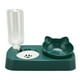 thumbnail image 1 of Cuencos de agua para mascotas, alimentador de agua automático desmontable elevado, juego de platos de comida para perros pequeños y medianos, color verde oscuro, 1 of 12