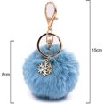 thumbnail image 2 of Keychains Faux Fur Ball Keychains Fluffy Accessories Car Bag Charms, 2 of 3