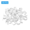 thumbnail image 3 of Uxcell 100Pack Correas para Tuberías, Correa de Conduit de Plástico de 16mm (5/8") Soporte de Montaje para Tuberías con 2 Agujeros, 3 of 6