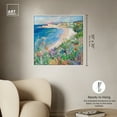 thumbnail image 5 of Vibrant Beach II Colorful Coastal Canvas Wall Art by Art Remedy, White Floater Frame, 30"x30", 5 of 7