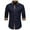 Navy, variant on Kagetolytai Top Men's Casual Fashion Lapel Long Sleeve Shirt Men's Plaid Color Block Long Sleeve Shirt ​ Mens Shirts Summer Tops Navy 2XL