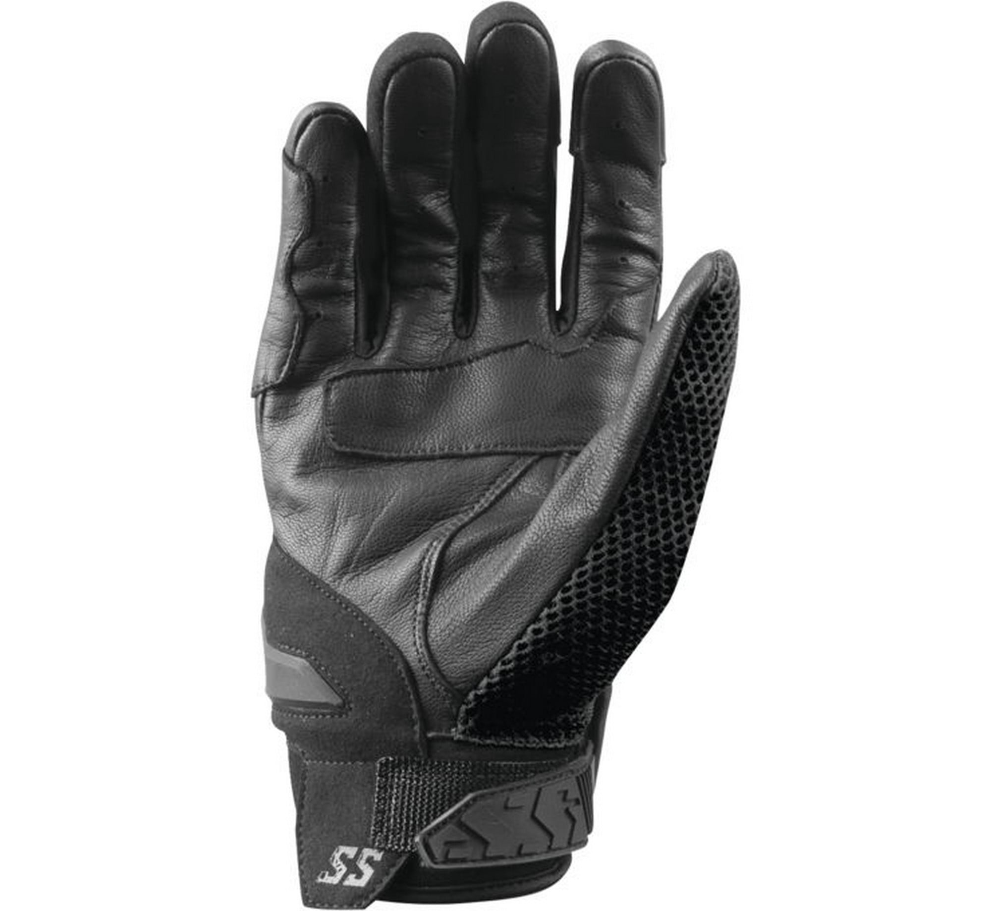 Speed & Strength Moment of True Mens Leather/Textile Motorcycle Gloves Black MD