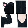 thumbnail image 4 of Cat Costume for Animal Onesie Pajamas Black Cat with Hood for Halloween Christmas Party Homewear, 4 of 7