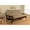 Gray, Brown, variant on Kodiak Furniture Monterey Futon with Linen Fabric Mattress in Gray/Butternut