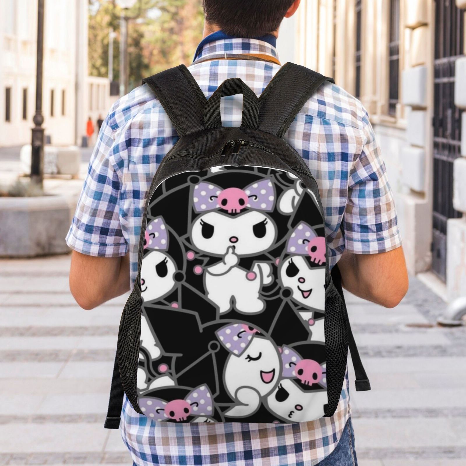 Kuromi and My Melody Backpack Bookbag Casual Daypack Jamaica 