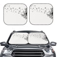 thumbnail image 2 of Wukai Dandelion Blowing In The Wind Car Front Windshield Sun Shade,Sun Visor Shield Block Automotive Interior Protector Blocks UV Rays-Medium, 2 of 6