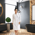 thumbnail image 4 of Women's Terry White Bathrobe (100% Cotton) One Size, 4 of 5