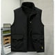 thumbnail image 2 of Kalauyu Men's Sherpa-Lined Vest, Mens Loose Fit Winter Insulated Workwear Mock-Neck Vest, 2 of 4