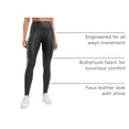 thumbnail image 4 of Pantalones CRZ YOGA Butterluxe de Cuero Sintético Cintura Alta Negro Talle S, 4 of 6
