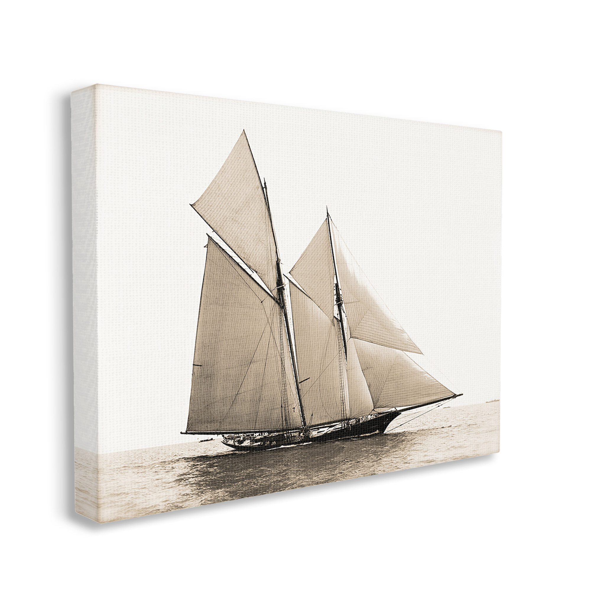 Stupell Industries Vintage Maritime Ship Transportation Photography Gallery Wrapped Canvas Art Print Wall Art, 30 x 24