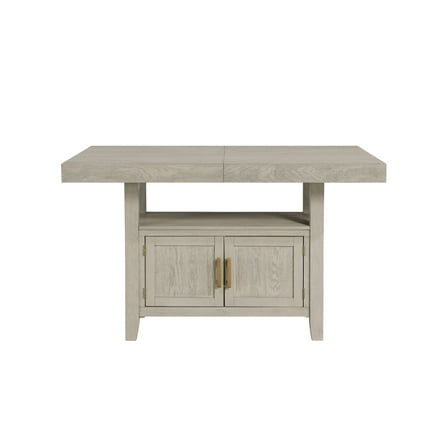 Steve Silver Garland Modern Counter Dining Table with 20-inch Leaf, Sand