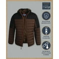 thumbnail image 2 of Bass Creek Outfitters Mens Puffer Jacket - Midweight Quilted Hooded Winter Coat Mens Outdoor Jacket, 2 of 7