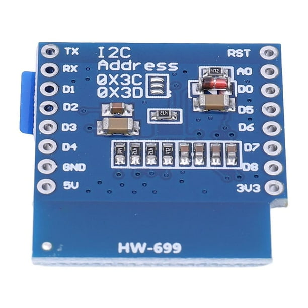 4 uds. Pantalla Placa autoluminosa de 0,66 pulgadas IIC/I2C Placa de pantalla OLED SSD1306 para D1 MINI
