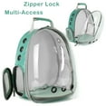 thumbnail image 2 of Halinfer Bird Backpack Carrier, Clear Bubble Window Bird Travel Backpack with Tray and Standing Perch, 2 of 6