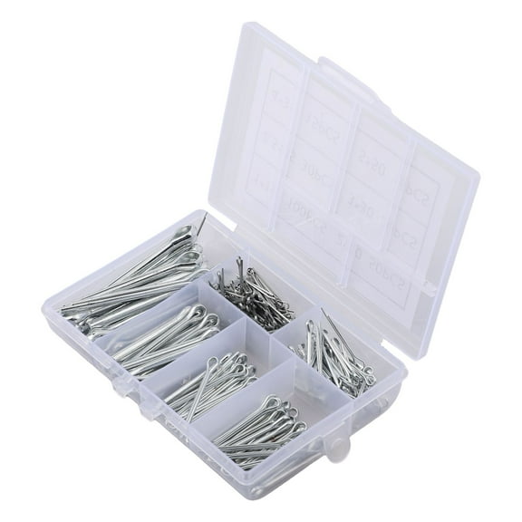 230Pcs Stainless Steel Cotter Pins Set In 6 Sizes For Secure Fastening