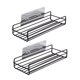 thumbnail image 1 of Tenedores de almacenamiento de baño de 2 piezas de baño Estantes de almacenamiento de pared Estantes de la pantalla de hierro, 1 of 5