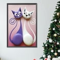 thumbnail image 4 of Pintura de diamante 5D DIY taladro redondo completo gato decoración del hogar arte artesanal 30x45cm, 4 of 9