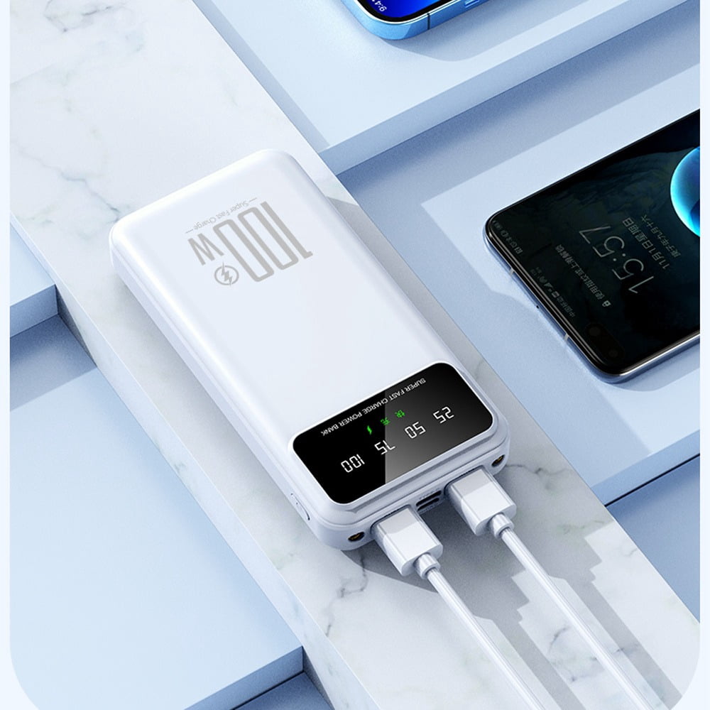 65000mAh Portable Power Bank with LED Display, High-Capacity USB Charger for iPhone 17/16/15/14/13/12/11/XS, Outdoor Travel Emergency Backup, Halloween Christmas Gift