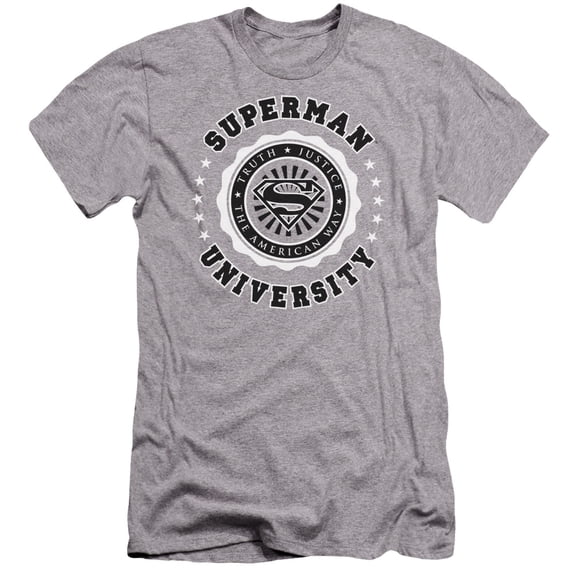 Superman - Superman University - Premium Slim Fit Short Sleeve Shirt - XX-Large