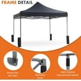 thumbnail image 6 of Simenmax Canopy Tent 10x10 Pop Up Canopy Heavy Duty Canopy Tents for Parties Backyard Waterproof Portable Tent Pop Up Shade Canopy with Sand Bags, Gray, 6 of 10