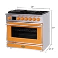 thumbnail image 3 of Akicon 36 Inch Freestanding Gas Range with 6 Sealed Burners Cooktop, 5.2 Cu.Ft. Natural Gas/LP Convertible-TOSTOSA1, 3 of 3
