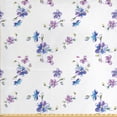 thumbnail image 1 of Garden Fabric by the Yard Upholstery, Bridal Romantic Flowers Gentle Buds Bouquet Corsage Wedding Celebration Art, Decorative Fabric for DIY and Home Accents, Purple Blue Pink by Ambesonne, 1 of 4