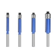 thumbnail image 2 of 4PCS 1/4 6MM Shank Double Bearing Flush Trim Bit Router Bit Set Woodworking Milling Cutter For Wood Bit Face Mill , High Precision, 2 of 7