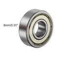 thumbnail image 3 of 6000-ZZ Deep Groove Ball Bearings, Chrome Steel Z2 Double Metal Shielded Bearing 10x26x8mm, 8 Pack, 3 of 5