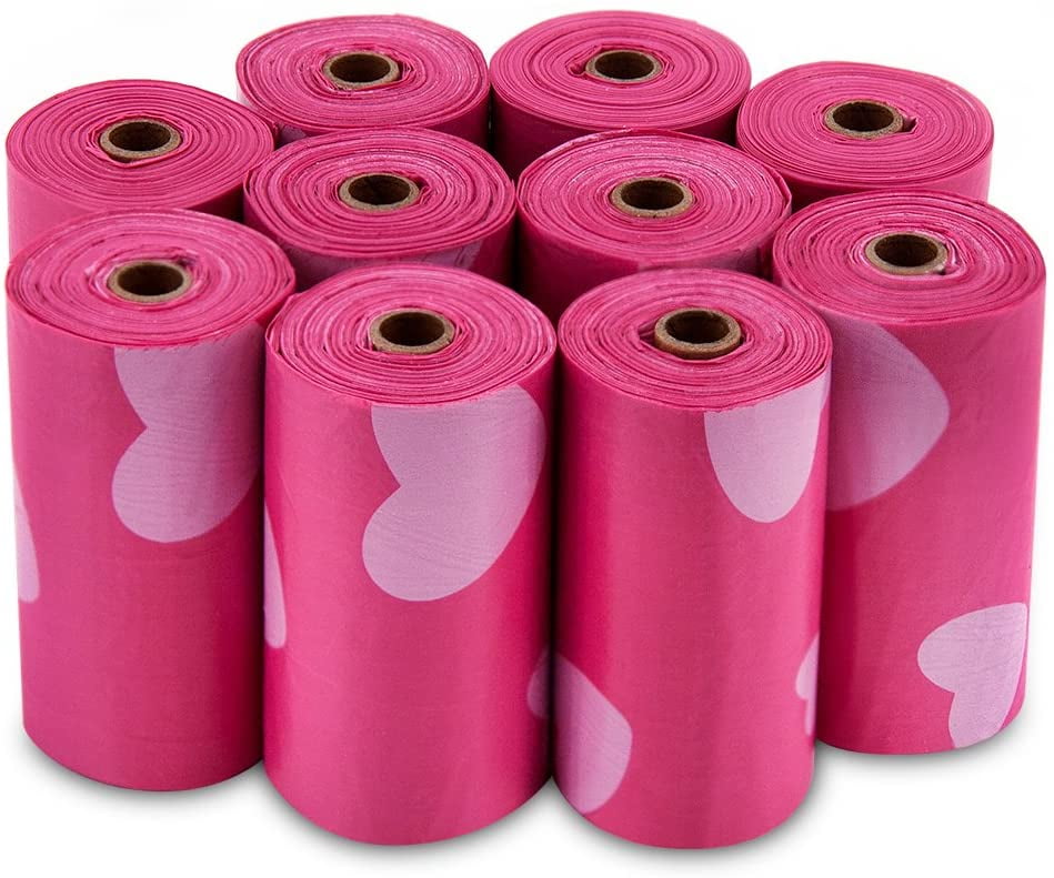 pink poop bags