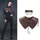 thumbnail image 2 of Medievals Knights Vikinges Pauldron Shoulder Armour,Leather Choker Necklace LARP Halloween Cosplay Costume Adjustable Multicolor, 2 of 5