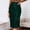 czb# Green610, variant on CUZIBR Women Bodycon Midi Skirts Ribbed Slim Fit Solid Color Stylish High-Waist Long Pencil Skirt Office Stretchy Summer Casual Club Going Out Casual Dailywear,White,L