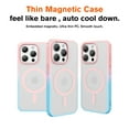 thumbnail image 2 of Allytechgroup Magsafe Competible Phone Case for Apple iPhone 15 Pro Max, with Screen Protector Transparent Matte Back Cover Anti-Scratch Slim Shockproof Case for Women Men, Pink, 2 of 7