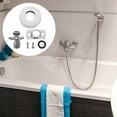 QUMONIN Hose Connector Shower Adapter Wall Mount Faucet Clawfoot Tub ...