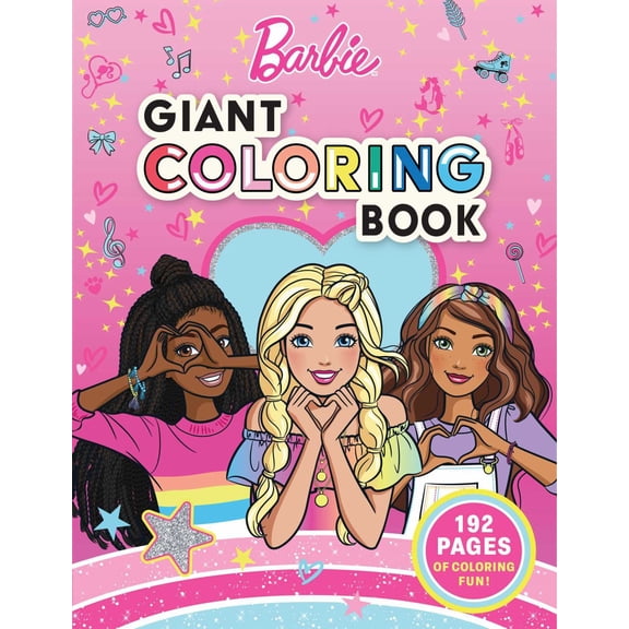 Barbie: Giant Coloring Book, 192 pages (Paperback)