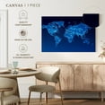 thumbnail image 4 of Elephant Stock Integrated Circuit World Map Wall Art - Horizontal Canvas Wall Art - Living Room Wall Decor - Map Canvas - Blue And Decor - 45" x 30", 4 of 4