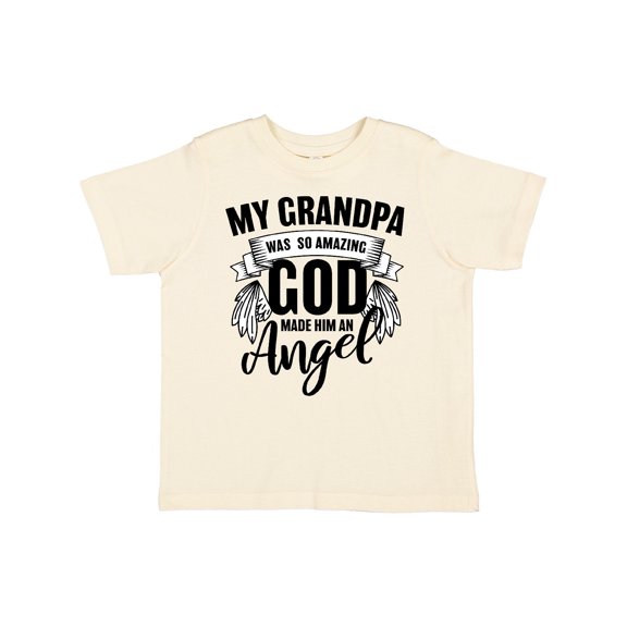 Inktastic My Grandpa Was So Amazing God Made Him an Angel Boys or Girls Toddler T-Shirt