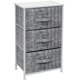 thumbnail image 2 of Sorbus Mesita de Noche con 3 Cajones: Mueble de Noche y Mesa Auxiliar Decorativa, Torre de Almacenamiento para el Hogar, Accesorios de Recámara, Oficina, Residencia Universitaria, Estructura de Acero,, 2 of 6