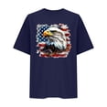 thumbnail image 5 of successthop 4th of July T Shirt for Women Bird Plus Size Anniversary Shirts Festival Top Crewneck Short Sleeve Clothes, 5 of 8