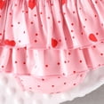 thumbnail image 4 of TOOYOU Girls Valentine'S Day Outfits Long Sleeve Romper+Blomers Tutu Skirt+Socks+Headband 4Pcs Sweet Girl'S Clothing Set Red Size 18-24 Months, 4 of 9