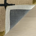 thumbnail image 3 of Rugs USA x Nate Berkus Serge Bordered Wool Cozy Area Rug, 2' 6" x 8', Runner, Serge Tan, 3 of 7