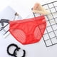 thumbnail image 2 of Gibobby Panty sexy Ajuste Bragas transparentes ultrafinas sexis para mujer, bragas transpirables cómodas y sin costuras para mujer, bragas cintura , bragas encaje malla（Rojo， M), 2 of 5