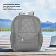 thumbnail image 5 of Mesh Backpack Heavy Duty Lightweight Large Capacity Washable See Through Backpack for Swimming Beach Sports Gray, 5 of 8