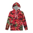 thumbnail image 5 of Sudadera con capucha con estampado 3D de flores rosas retro para hombre y mujer, jersey con estampado floral estilo Harajuku, ropa de calle informal, sudaderas con capucha, 5 of 5